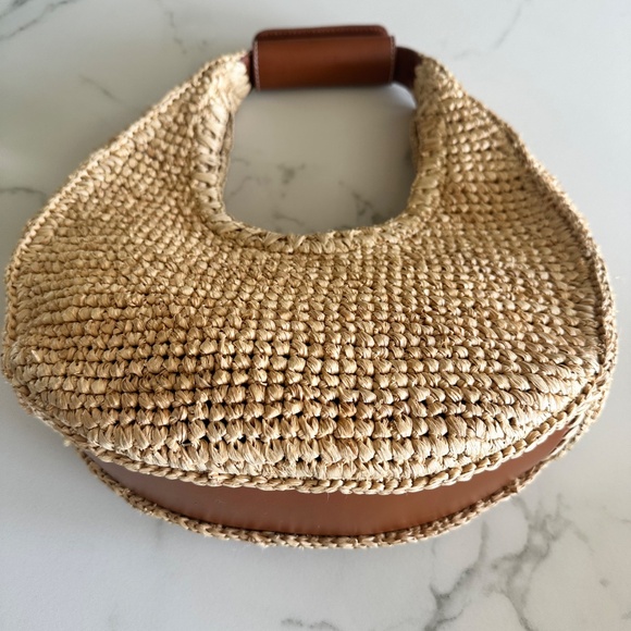STAUD Small Moon Raffia Bag. Beautiful Bag! Never Worn. Come with dust bag - Picture 4 of 4
